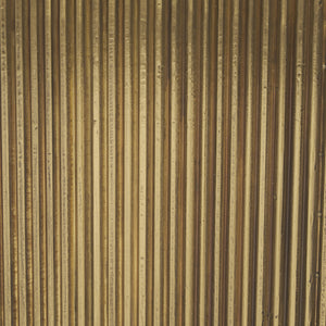 Satima Black Marble w/ Gold Metal Square Fluted Accent Table