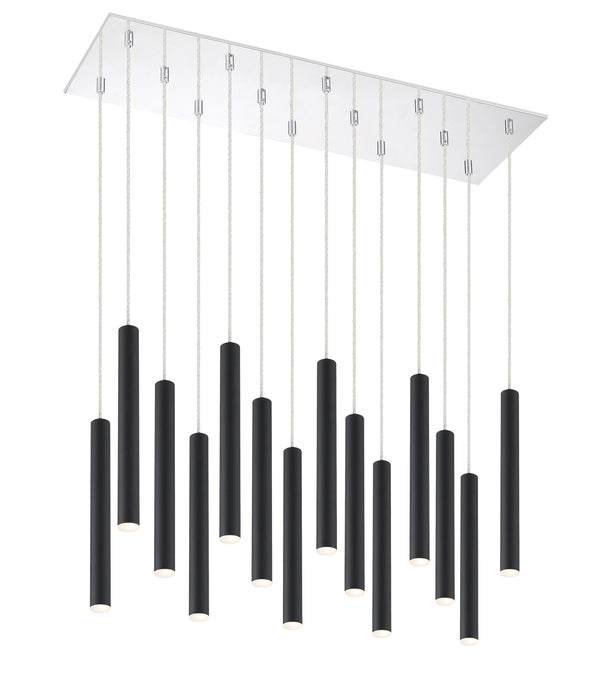 Forest 14 Light Island/Billiard in Chrome Finish