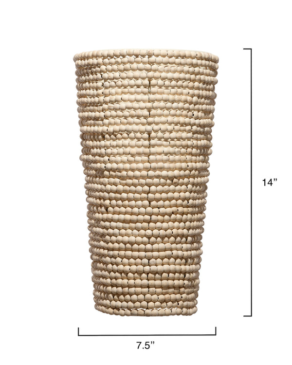  Seawall 1-Light Beaded Cone Wall Sconce