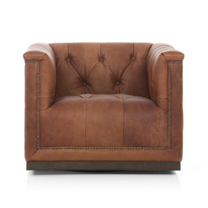 Maxx Swivel Chair In Heirloom Sienna