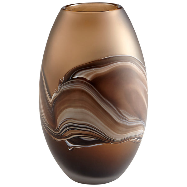 Nina Vase in Amber Swirl