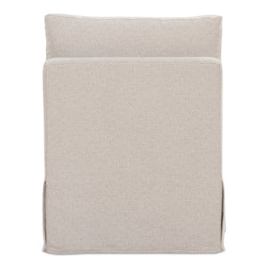 Moe's Fable Slipcover Dining Slipper Chair Beige