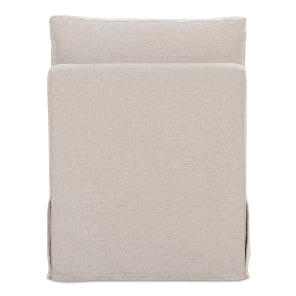 Moe's Fable Slipcover Dining Slipper Chair Beige
