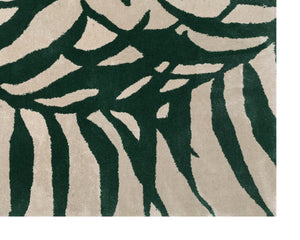 PALMA HAND-WOVEN RUG - GREEN / BEIGE - 5' X 8'