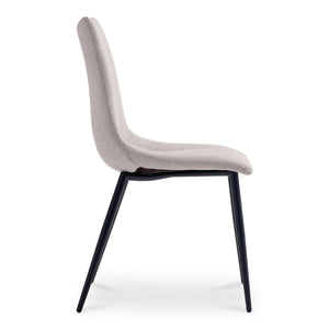 Moe's Alibi Dining Chair Set of Two in Beige
