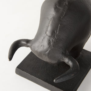 Tauro III (Set of 2) 10L x 5W Black Cast Aluminum Raging Bull Bookends