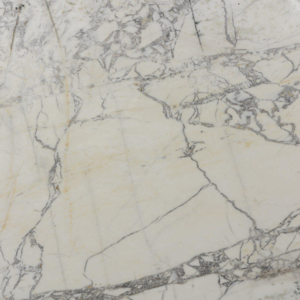 Balboa Outdoor Coffee Table - Veined White Marble