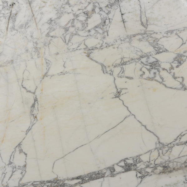 Balboa Outdoor Coffee Table - Veined White Marble