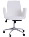 claremont Contemporary office chair in white leather