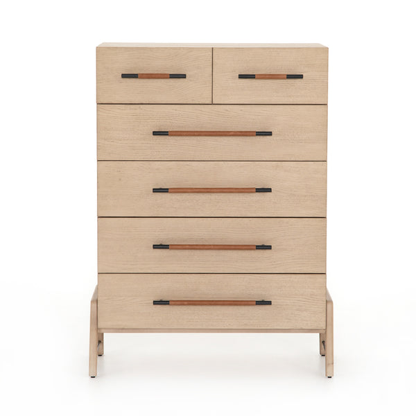 Rosedale 6 Drawer Tall Dresser In Yucca Oak