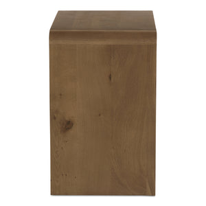 Riley Nightstand with Waterfall Edge in Oak