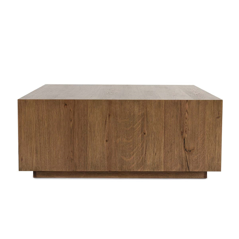 Layne Solid Wood Square Coffee Table with Casters