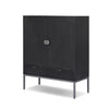 Cressida Bar Cabinet - Black Linen