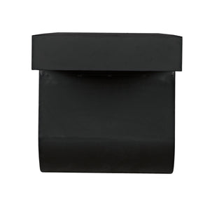 Evora Industrial Steel Coffee Table in Matte Black