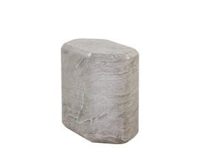 SPEZZA SIDE TABLE - LOW - MARBLE LOOK - GREY