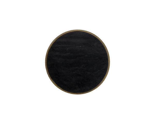 ALICENT END TABLE - BLACK MARBLE