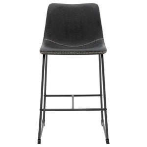 Vesta Counter Stool In Vintage Black (Set of 2)