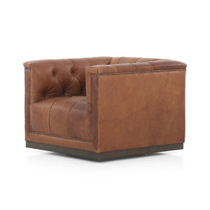 Maxx Swivel Chair In Heirloom Sienna