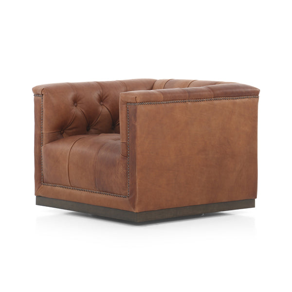 Maxx Swivel Chair In Heirloom Sienna