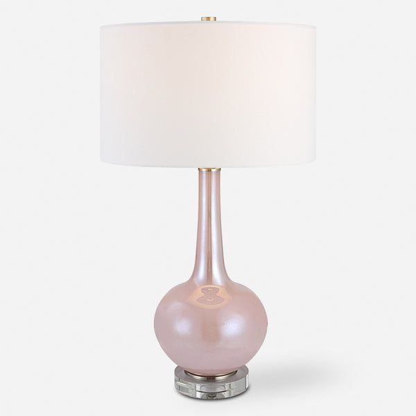 Rosa Pink Glass Table Lamp