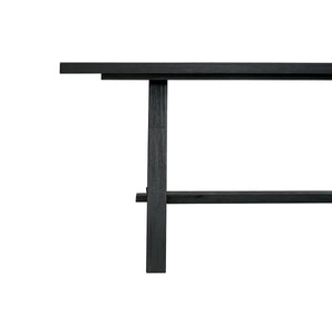 Bedford KD 79" Rect. Dining Table "A" Base, Brushed Black 