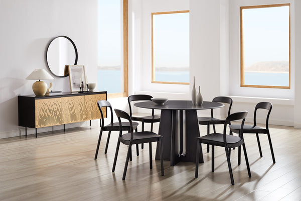 Hanna Chair Bamboo seat, Caviar