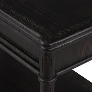 Toulouse Nightstand In Distressed Black