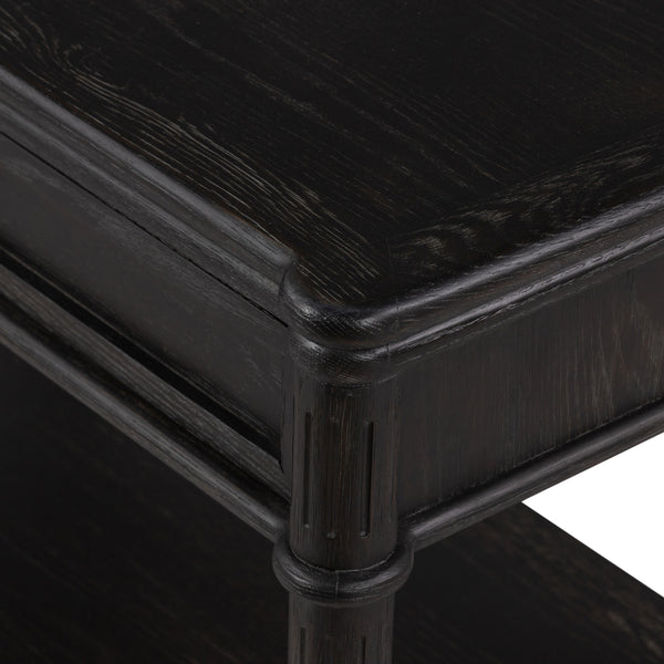 Toulouse Nightstand In Distressed Black