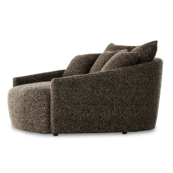 Chloe Media Lounger In Ivan Granite