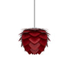 Aluvia Mini Plug-In Pendant in Ruby with Black Cord