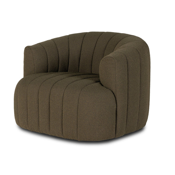 Elliana Swivel Chair - FIQA Boucle Olive