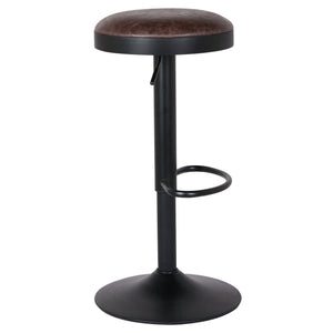 Juno Gaslift Bar Stool In Vintage Coffee Brown