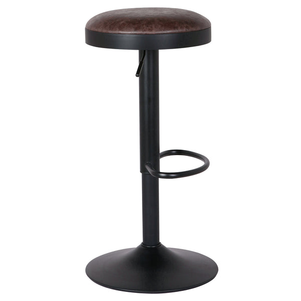 Juno Gaslift Bar Stool In Vintage Coffee Brown