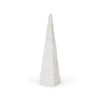 Pyramis White Rough Marble Obelisk 16"