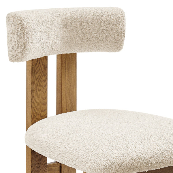 Hailey Boucle Dining Side Chair, Palladian Beige
