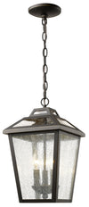 Bayland 3 Light Outdoor Chain Light in Oil Rubbed Bronze Finish