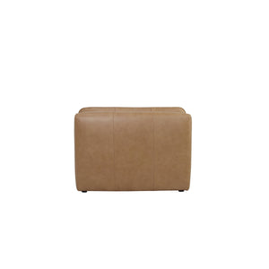 Moe's Lino Slipper Chair Tan Leather