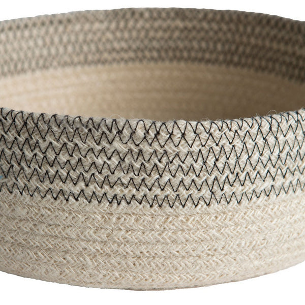 Jute Low Cylinder Basket, set/3
