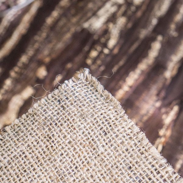 Sliced Bracket Mushroom Panel on Flexible Burlap