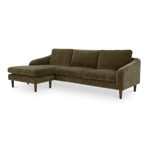 Quinn Sectional Cedar Green with Reversible Chaise