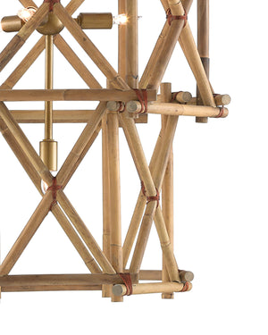Kingali Grande Chandelier In Natural & New Brass