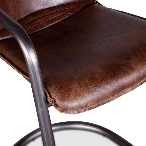 Portofino Leather Counter Chair Geisha Brown