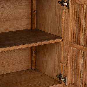 Roya Solid Wood 2Dr Cabinet - Tawny Brown