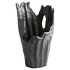 Pyroclastic 14in dia Vase in Noir