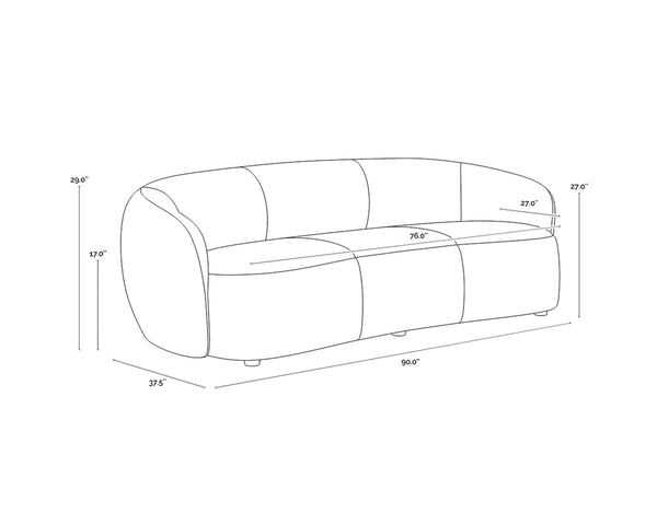 LORNE SOFA - ALINE BUTTERNUT LEATHER