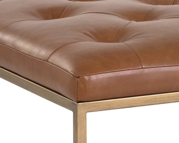 Endall Ottoman - Square - Vintage Camel