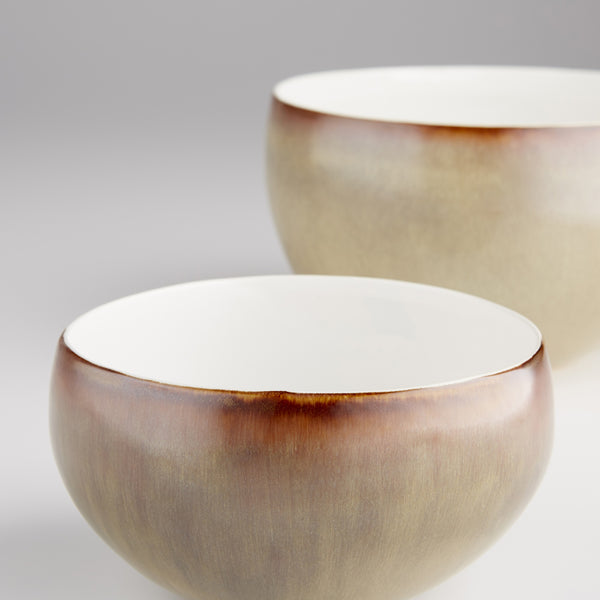 Marbled Dreams Bowl in Olive Glaze