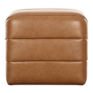 Moe's Verity Stool in Tan Leather Upholstery