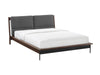 Park Avenue Queen Platform Bed with Fabric, Ruby