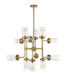 Calliope 12 Light Pendant in Foundry Brass Finish